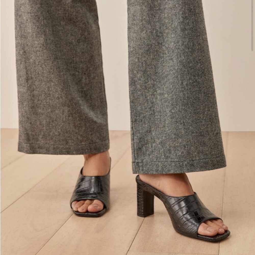 Reformation Luella Block Heeled Sandal 8.5
